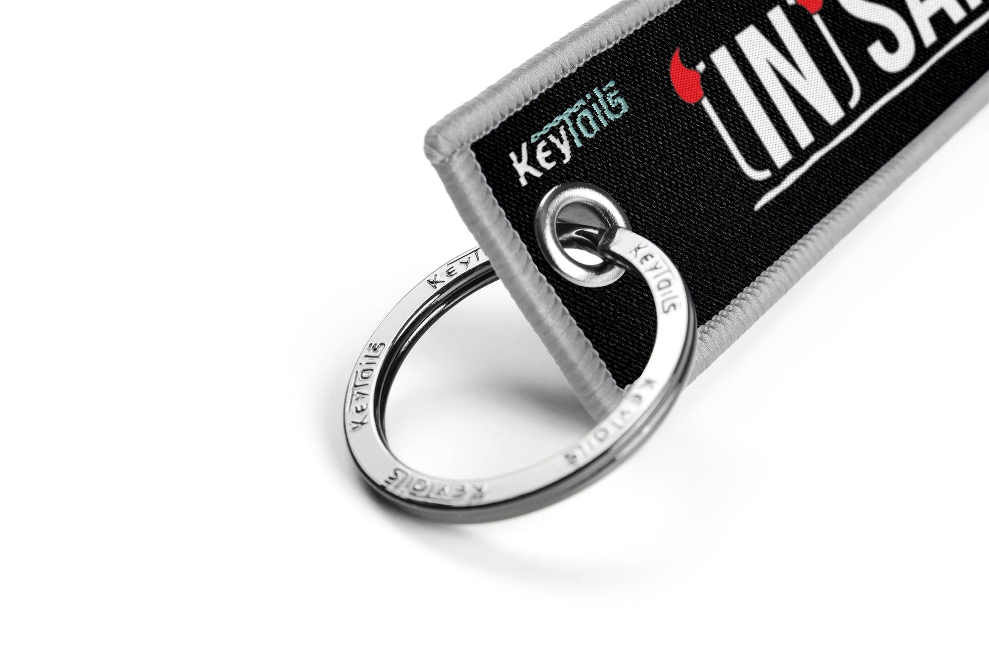 InSanity Key Keychain, Key Tag - Gray