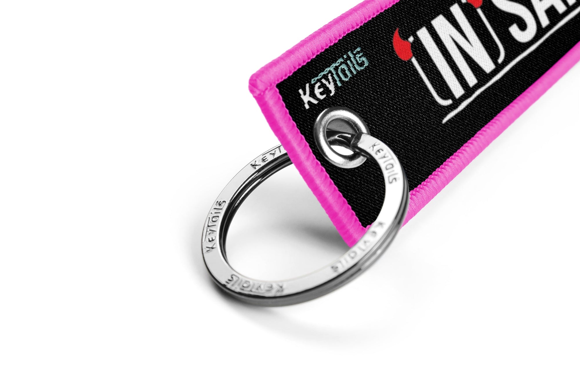 InSanity Key Keychain, Key Tag - Pink