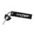 Just Lean It Keychain, Key Tag - Gray