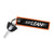 Just Lean It Keychain, Key Tag - Orange