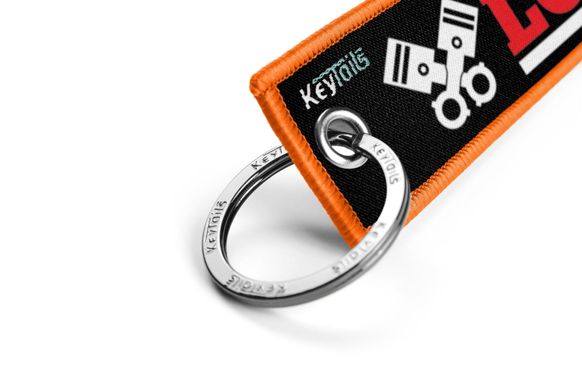 Lovin It Keychain, Key Tag - Orange