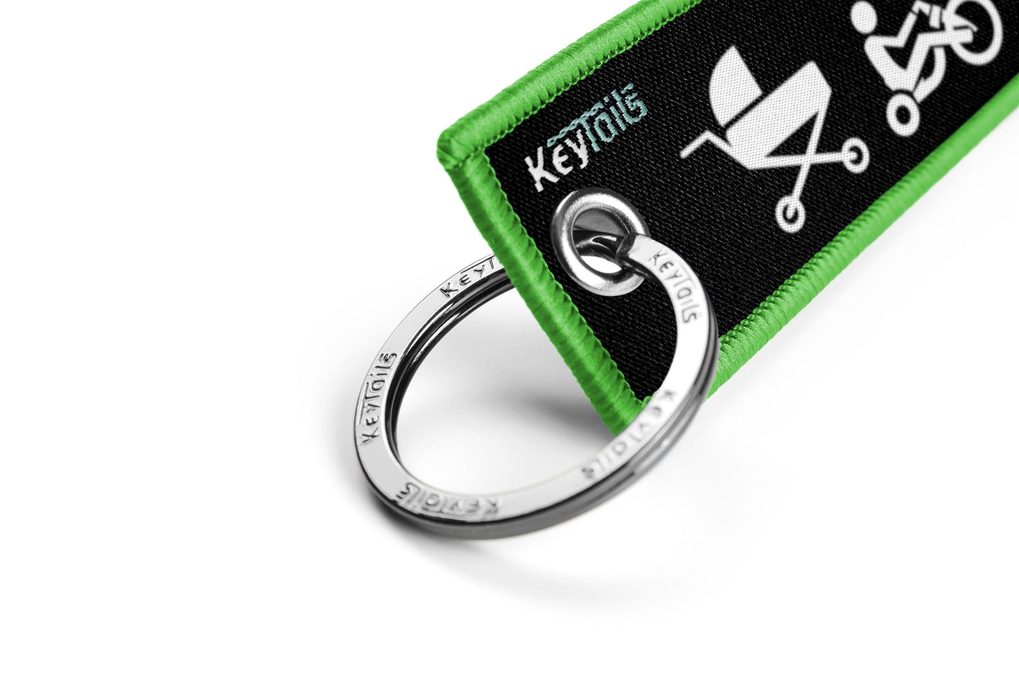 Moto Evolution Keychain, Key Tag - Green