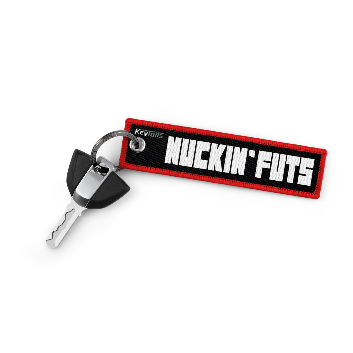 NUCKING&#39; FUTS Keychain, Key Tag - Red