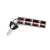 Vdub GTI Plaid Keychain, Key Tag - Gray