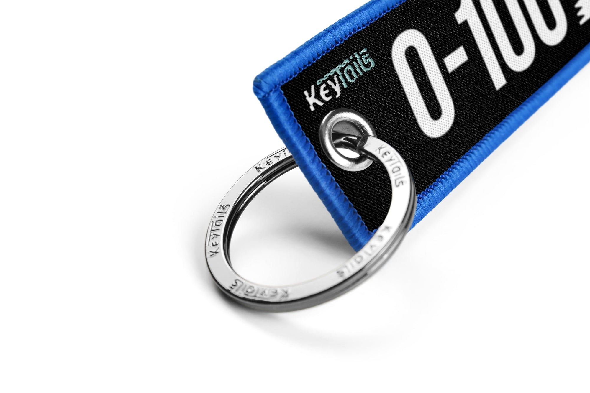 0-100 Real Quick Keychain, Key Tag - Blue