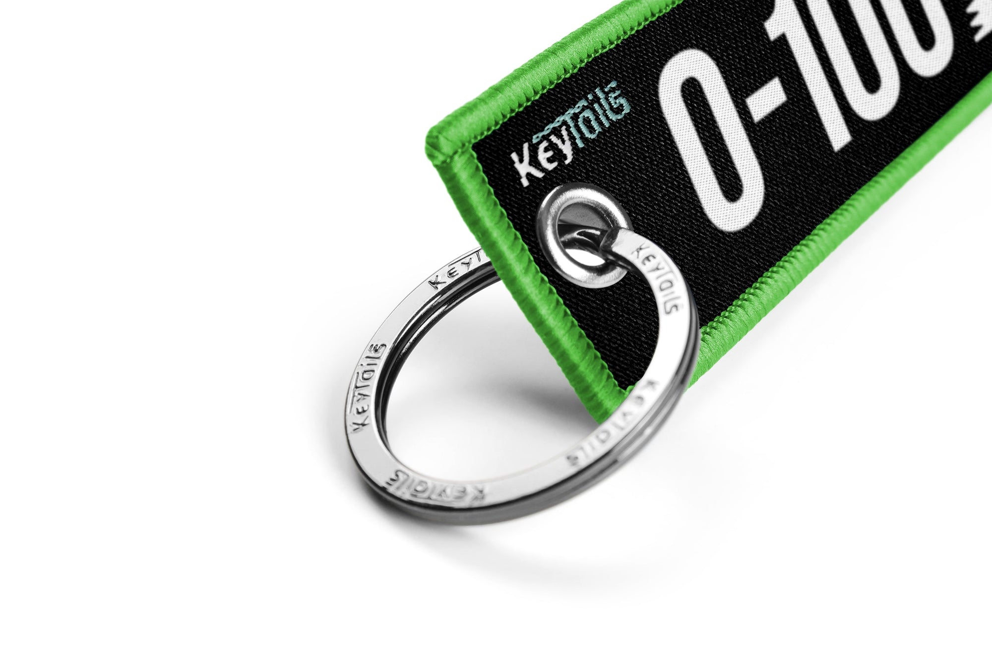 0-100 Real Quick Keychain, Key Tag - Green