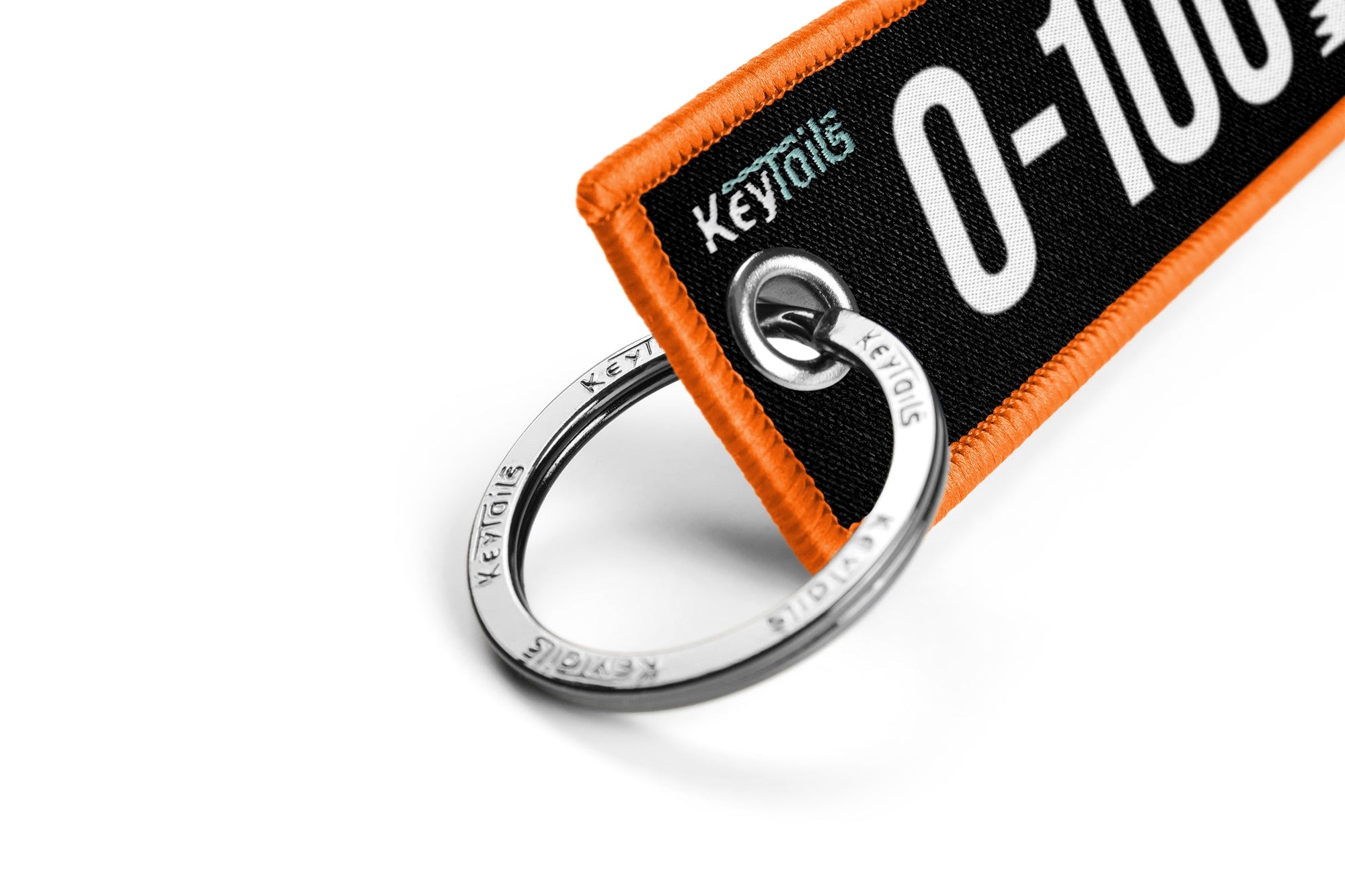 0-100 Real Quick Keychain, Key Tag - Orange