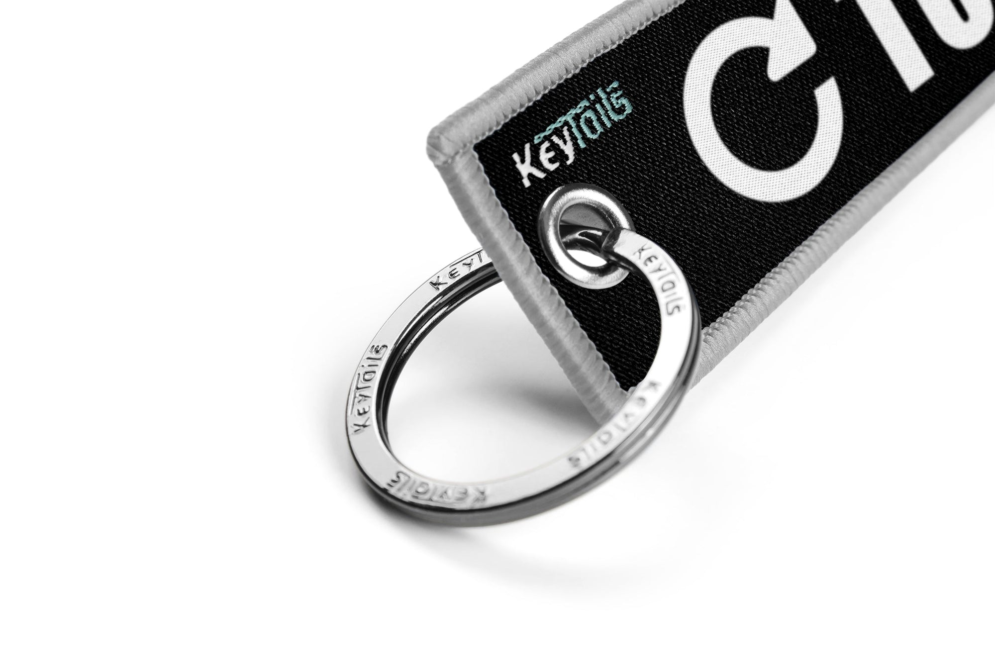 Turn To Arm Keychain, Key Tag - Gray