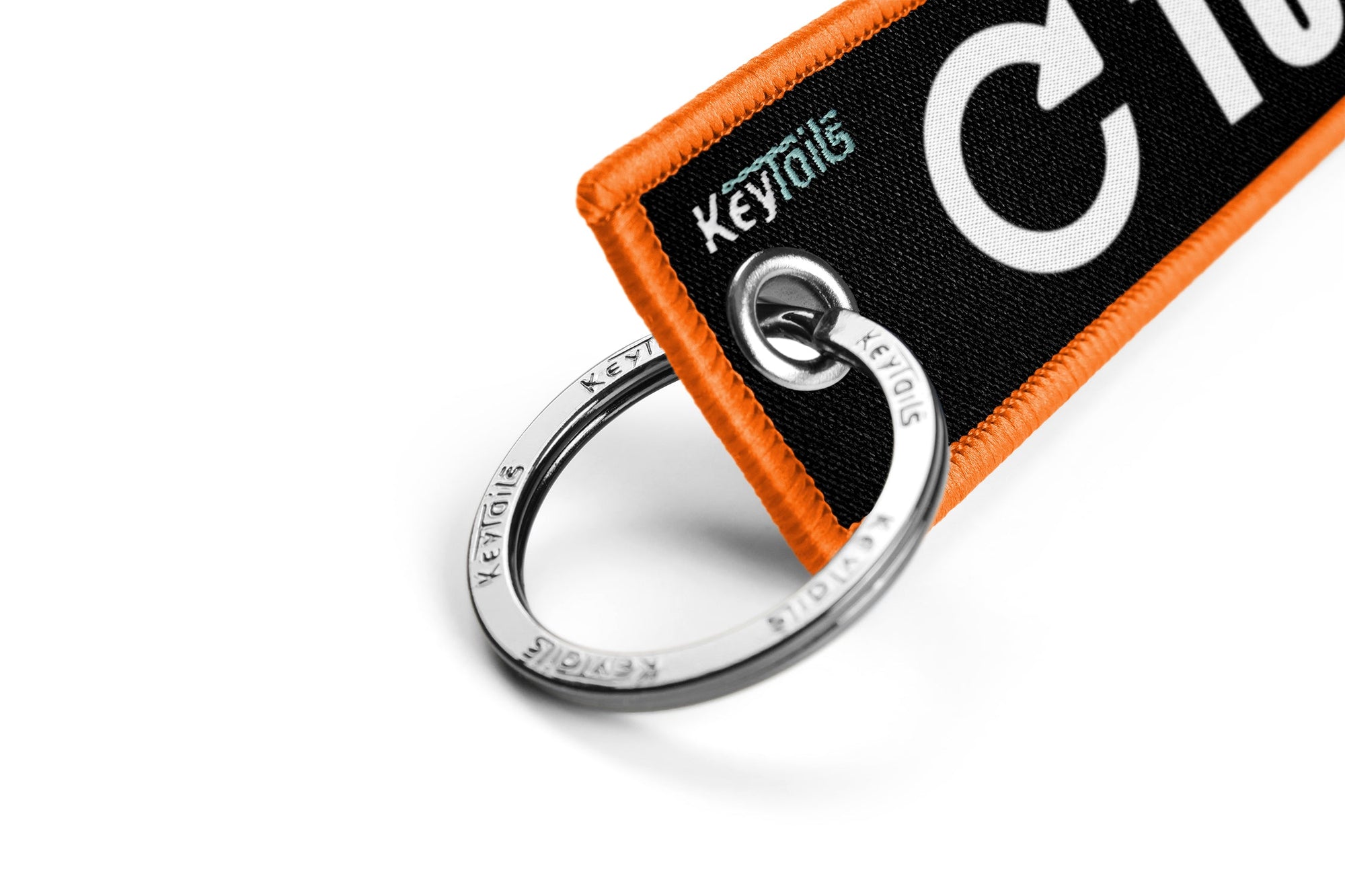 Turn To Arm Keychain, Key Tag - Orange