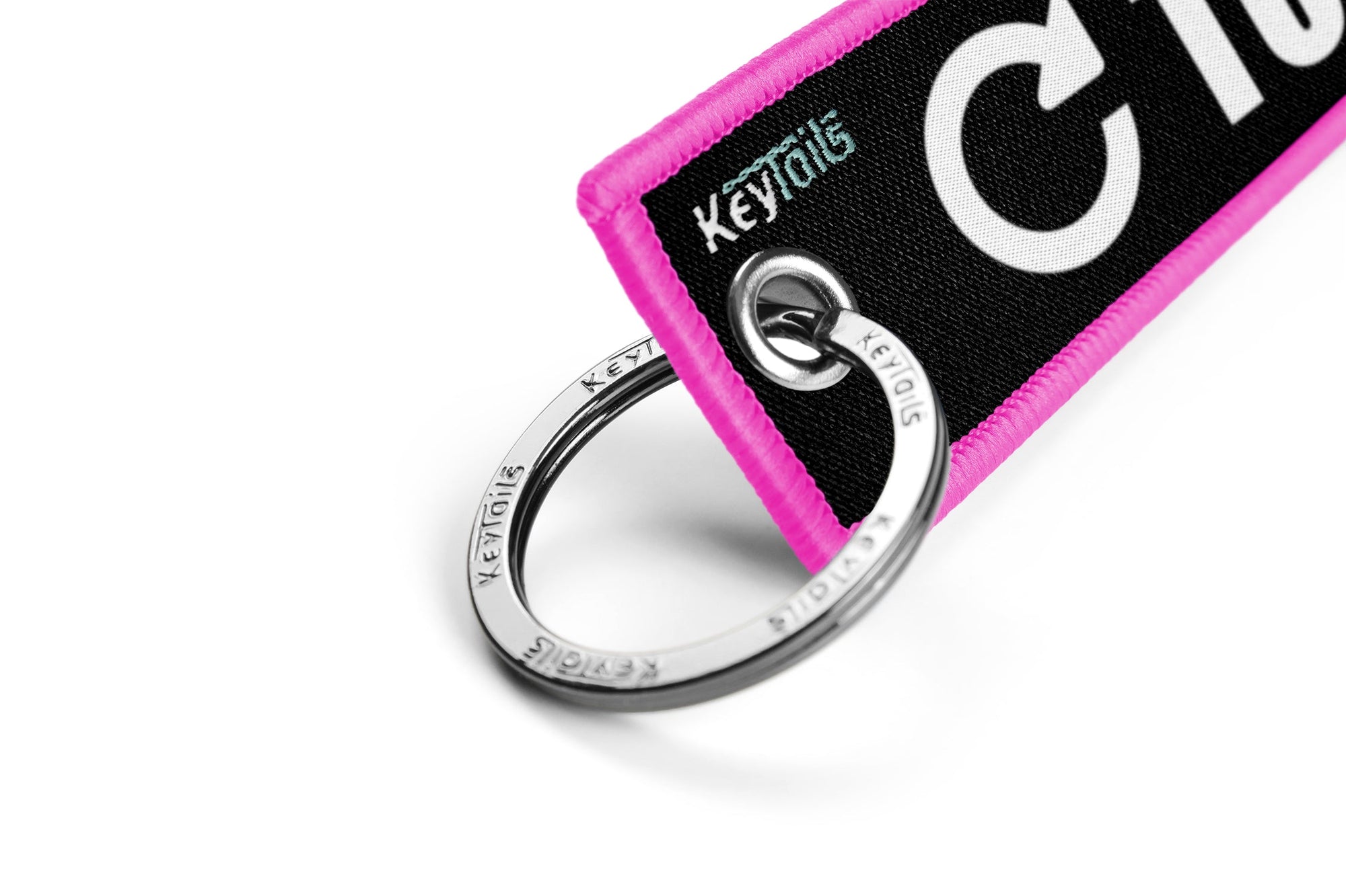 Turn To Arm Keychain, Key Tag - Pink