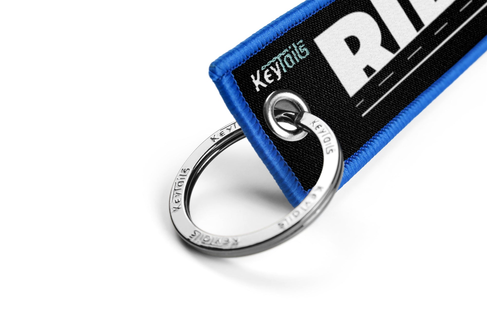 Turn Me On, Ride Me Keychain, Key Tag - Blue