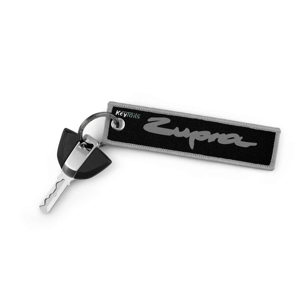 Zupra Keychain, Key Tag - Gray